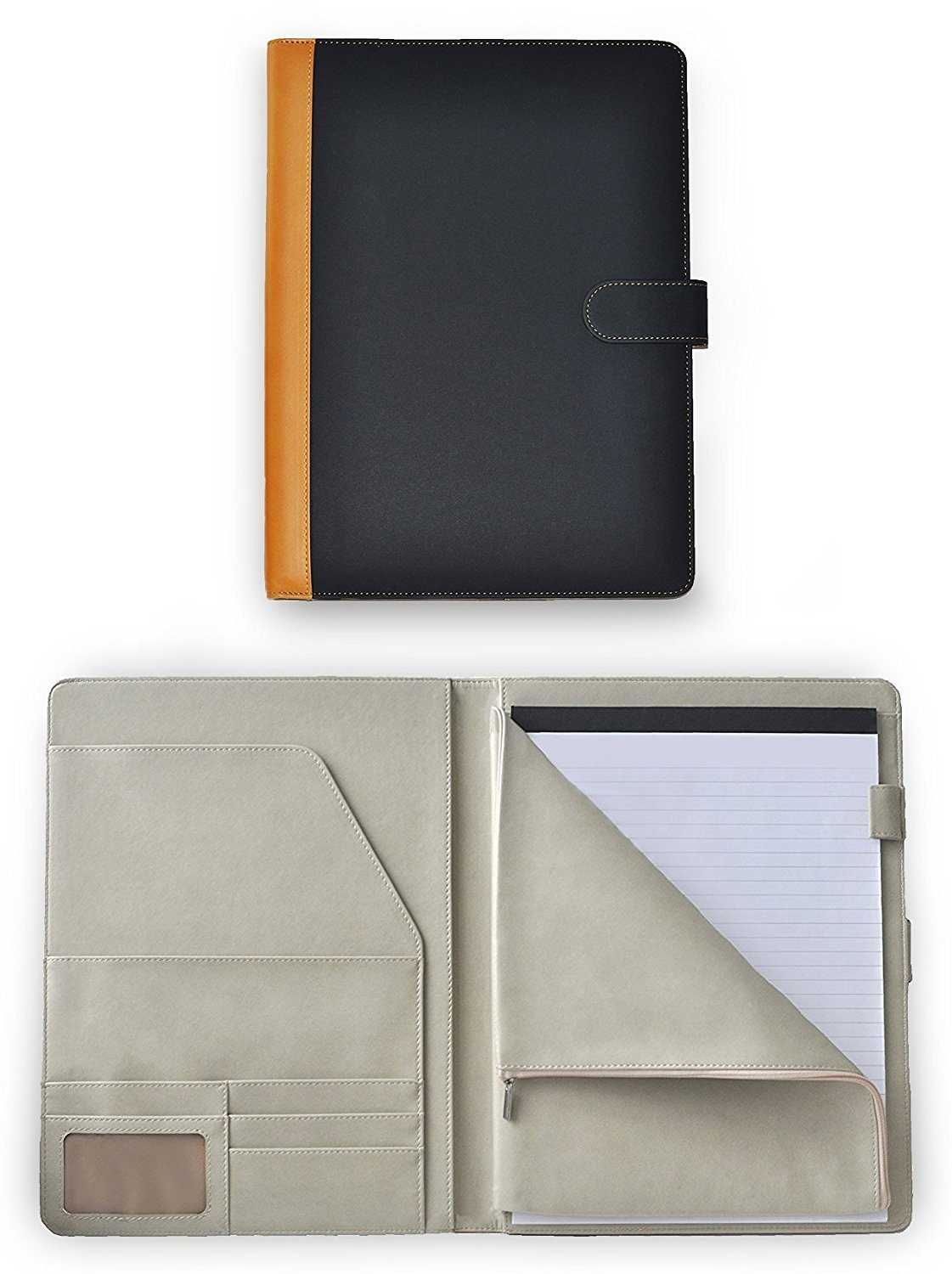 Transcending Waves Leather Padfolio Portfolio - planner book