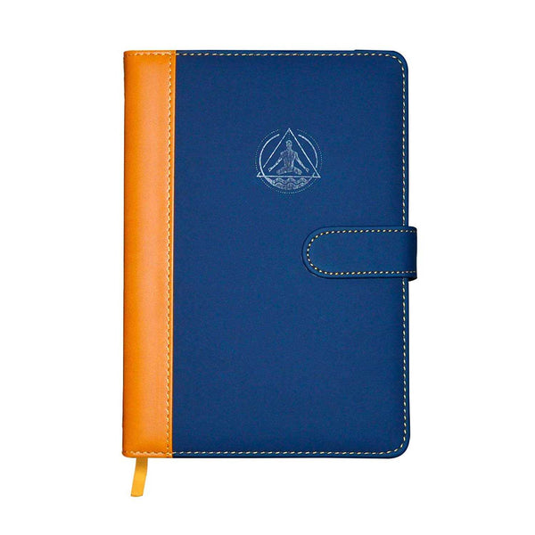 Best Lay-flat 180° Notebook Journal With Dotted Grid & Lined Ruled Pages | Perfect Diary Agenda For Writing, Drawing & Taking Notes | Deluxe Faux Leather Personal Organizer | A5 Sized (8.5" L x 6.1" W x 1.3" H) | Transcending Waves Planner